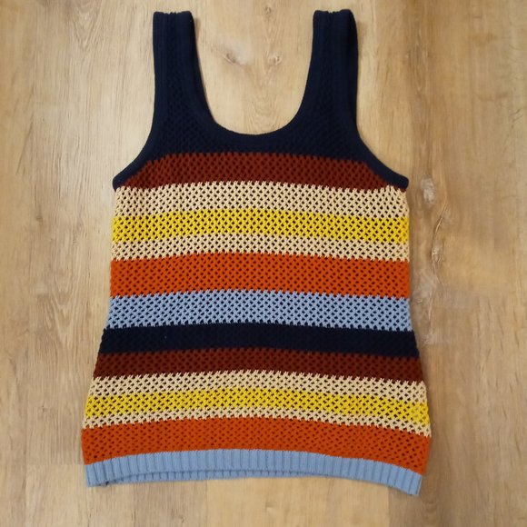 CATO Multi-color crochet slvless tank size X-small - Picture 1 of 3